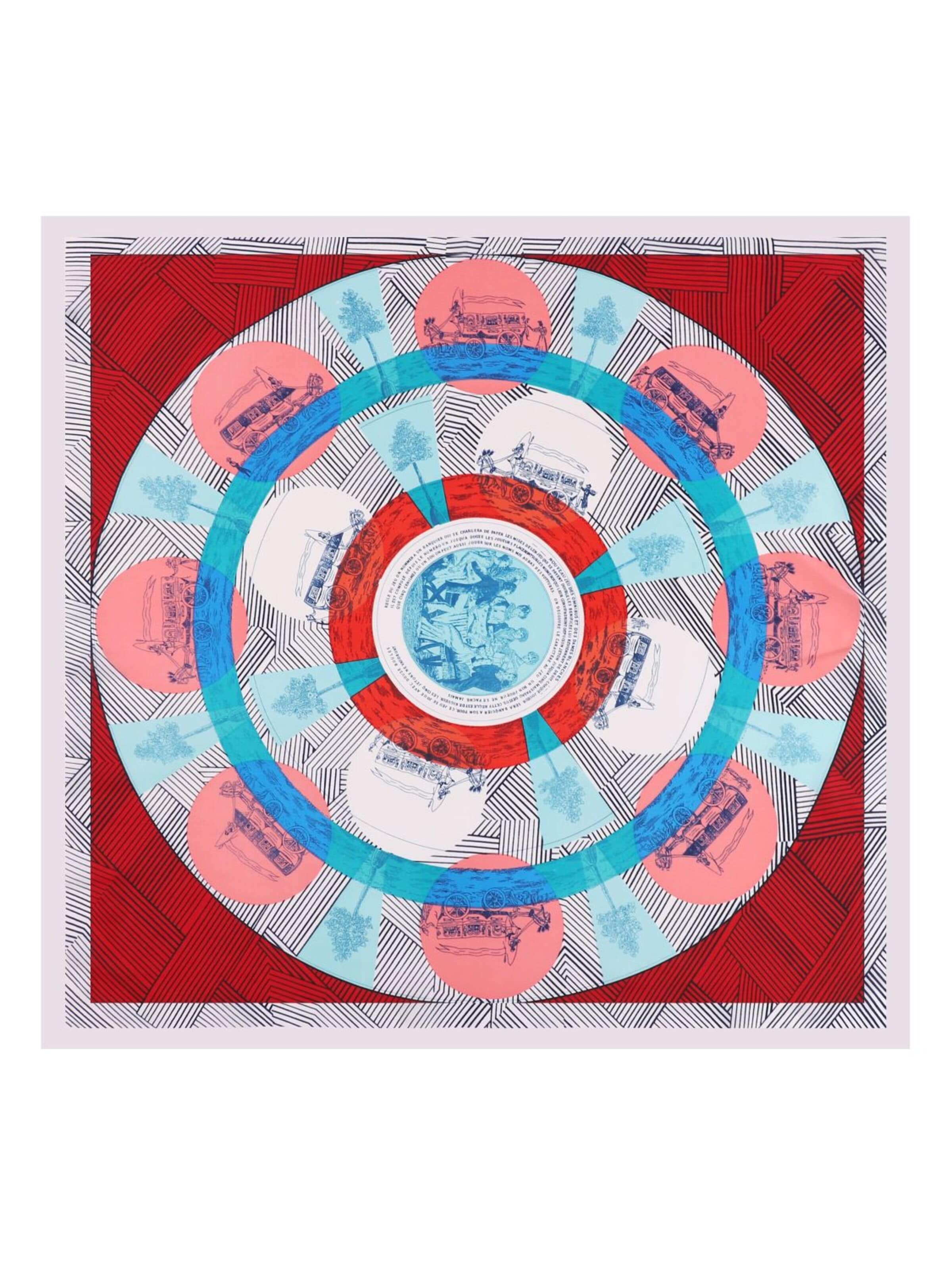 Sciarpa 'Carré de Soie CERCLE' di 19V69 ITALIA in rosso