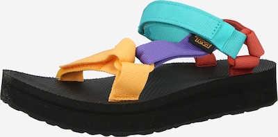 Sandale TEVA pe albastru aqua / galben / lila / portocaliu închis, Vizualizare produs