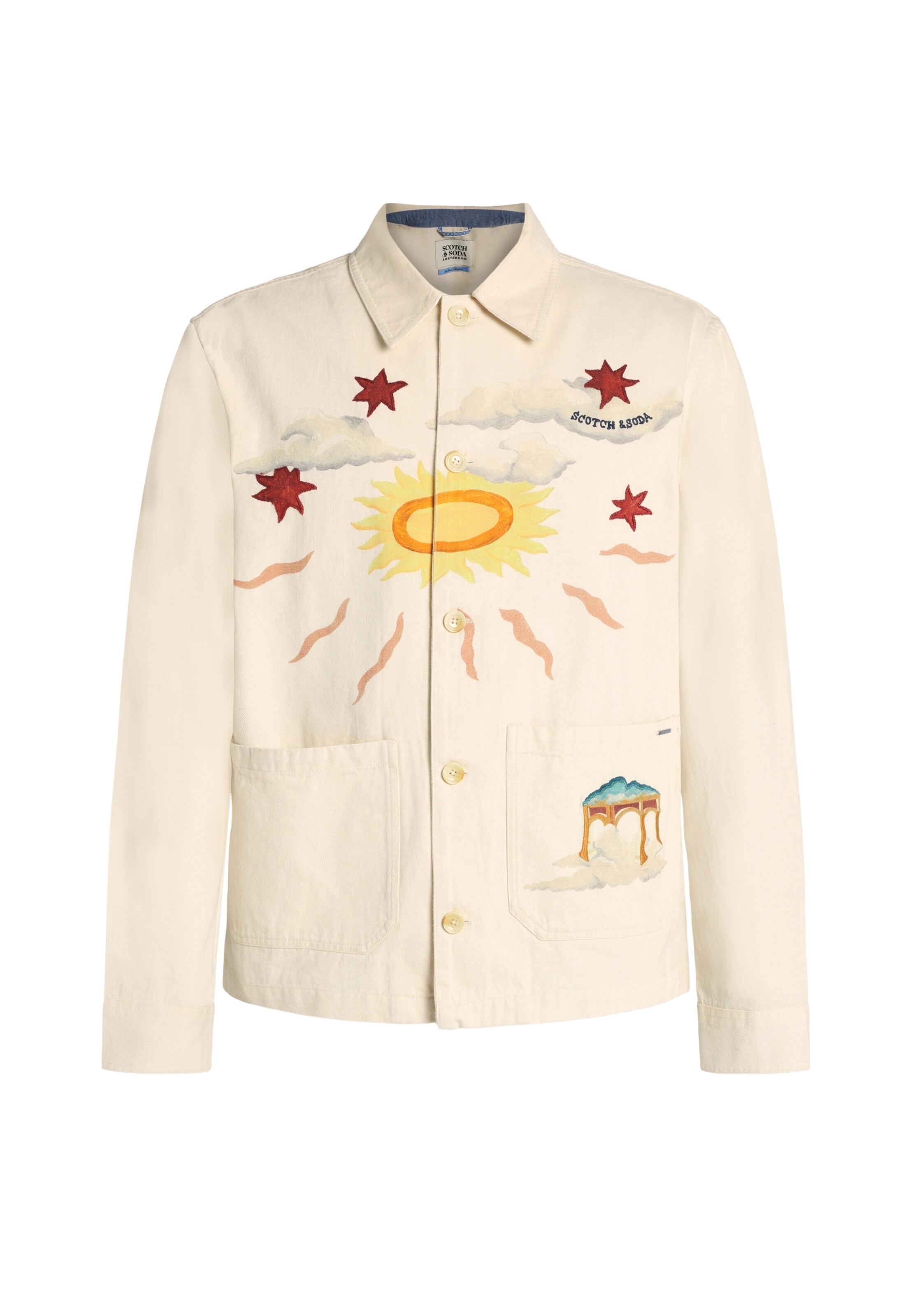 SCOTCH & SODA Regular fit Ing - bézs: elől