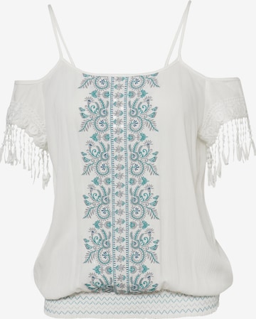 KOROSHI Top in White: front