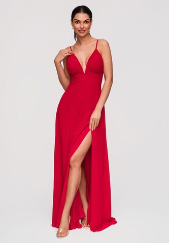 Ombre Abendkleid in Rot