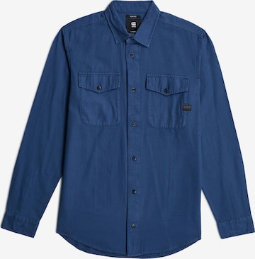 G-STAR Overhemd 'Marine Slim Shirt' in Blauw: voorkant