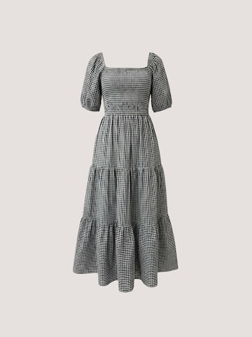 Apricot Jurk ' ' in Zwart: voorkant