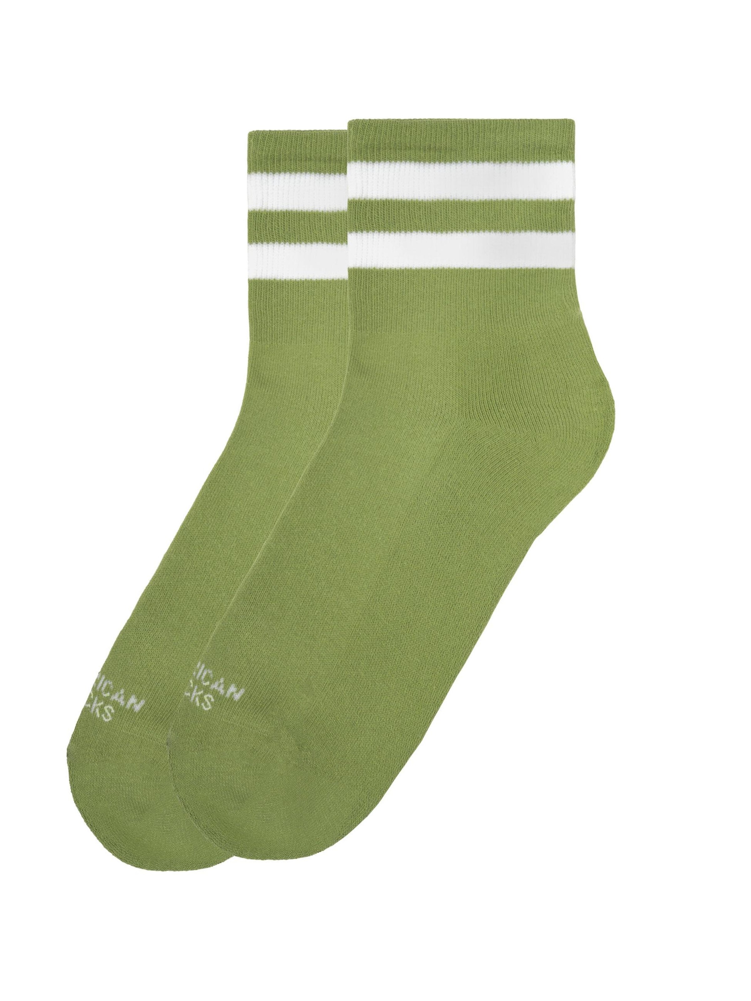 American Socks Ankle Socks 'Grogu' in Green: front