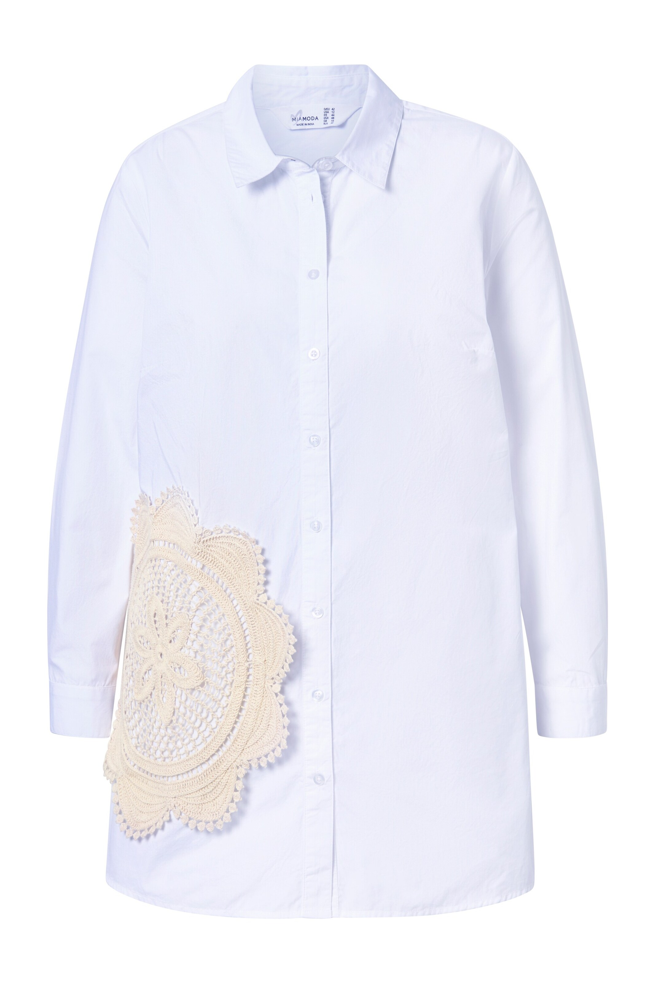 MIAMODA Blouse in White: front