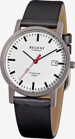 REGENT Analog Watch in Black: front