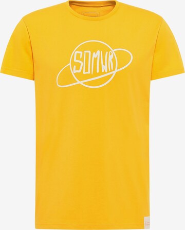 SOMWR Shirt 'PLANET SHPERE TEE' (GOTS) in Gelb: predná strana