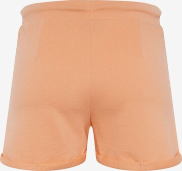 Oklahoma Jeans Regular Pants ' mit kleinem, floralem Print ' in Orange