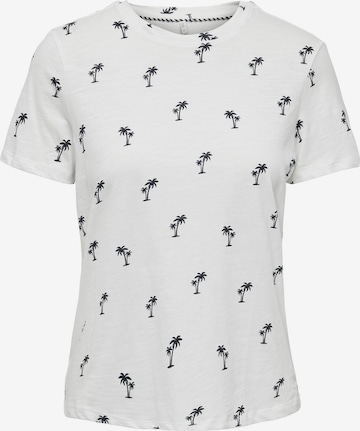 T-shirt 'Bone' ONLY en blanc : devant