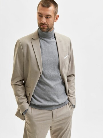 SELECTED HOMME Regular Fit Pullover 'Berg' in Grau