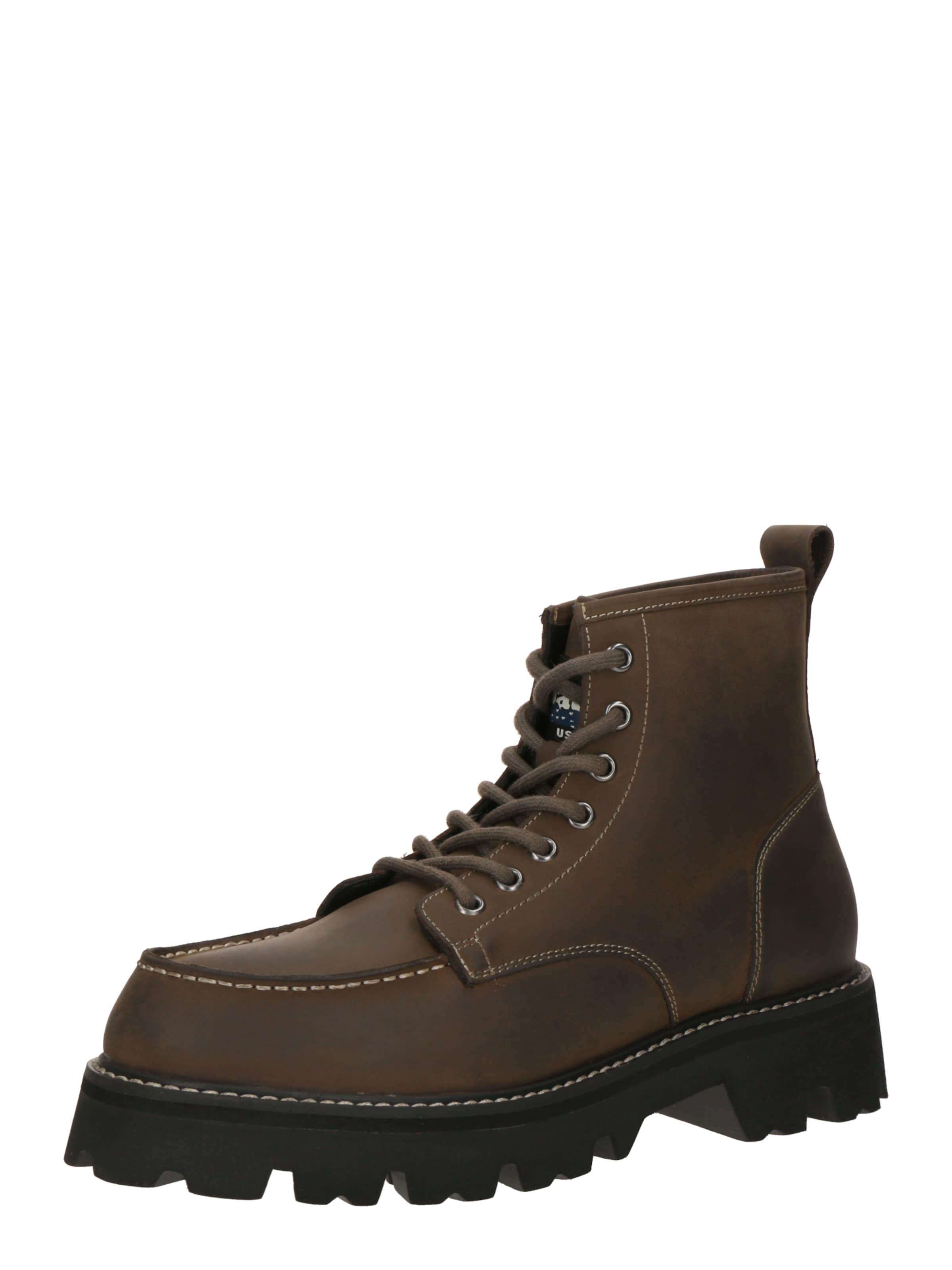 Blauer.USA Šnurovacie čižmy &#x27;RUSK&#x27; - Hnedá: predná strana