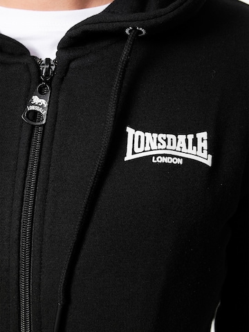 LONSDALE Sweatvest 'CALDER VALE' in Zwart