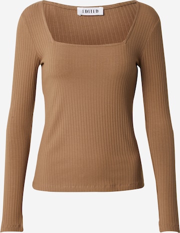 EDITED Shirt 'Valeria' in Brown: front