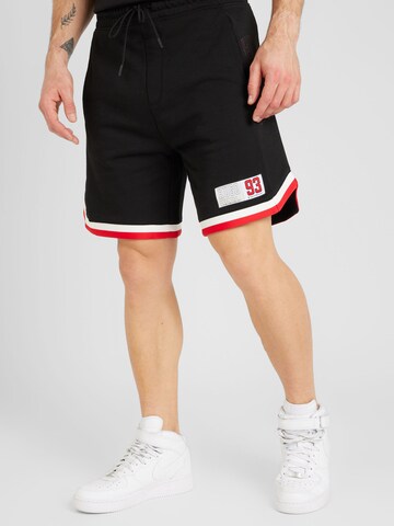 Loosefit Pantaloni 'Danopy' de la HUGO Red pe negru: față