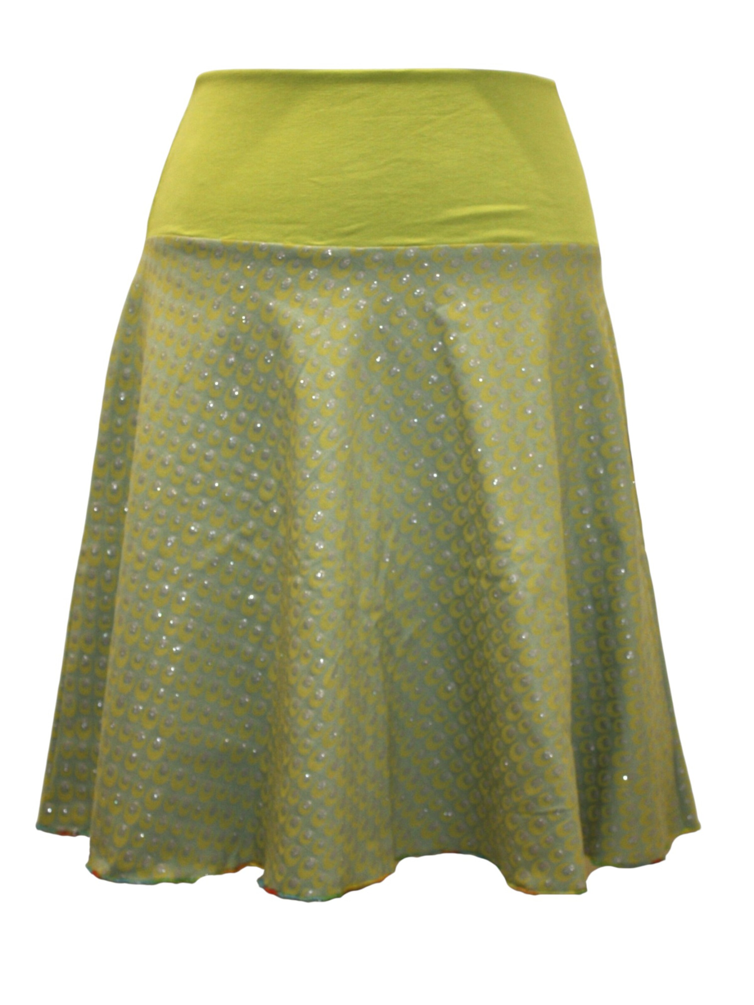 dunkle design Skirt 'Skirt "Glitter Dots"' in Yellow: front