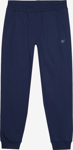 Tapered Pantaloni sport de la 4F pe albastru: față