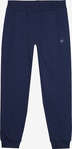 4F - Tapered Calças de desporto em azul: frente