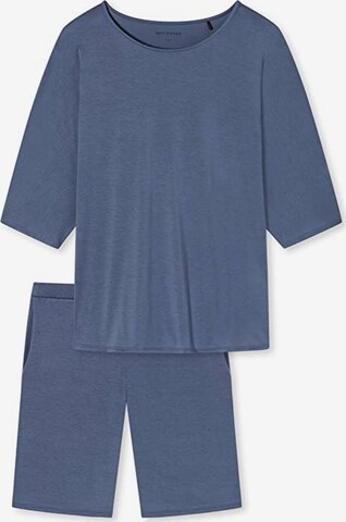 SCHIESSER Short Pajama Set in Blue: front
