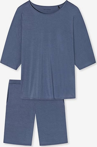 SCHIESSER Korte pyjama in Blauw: voorkant