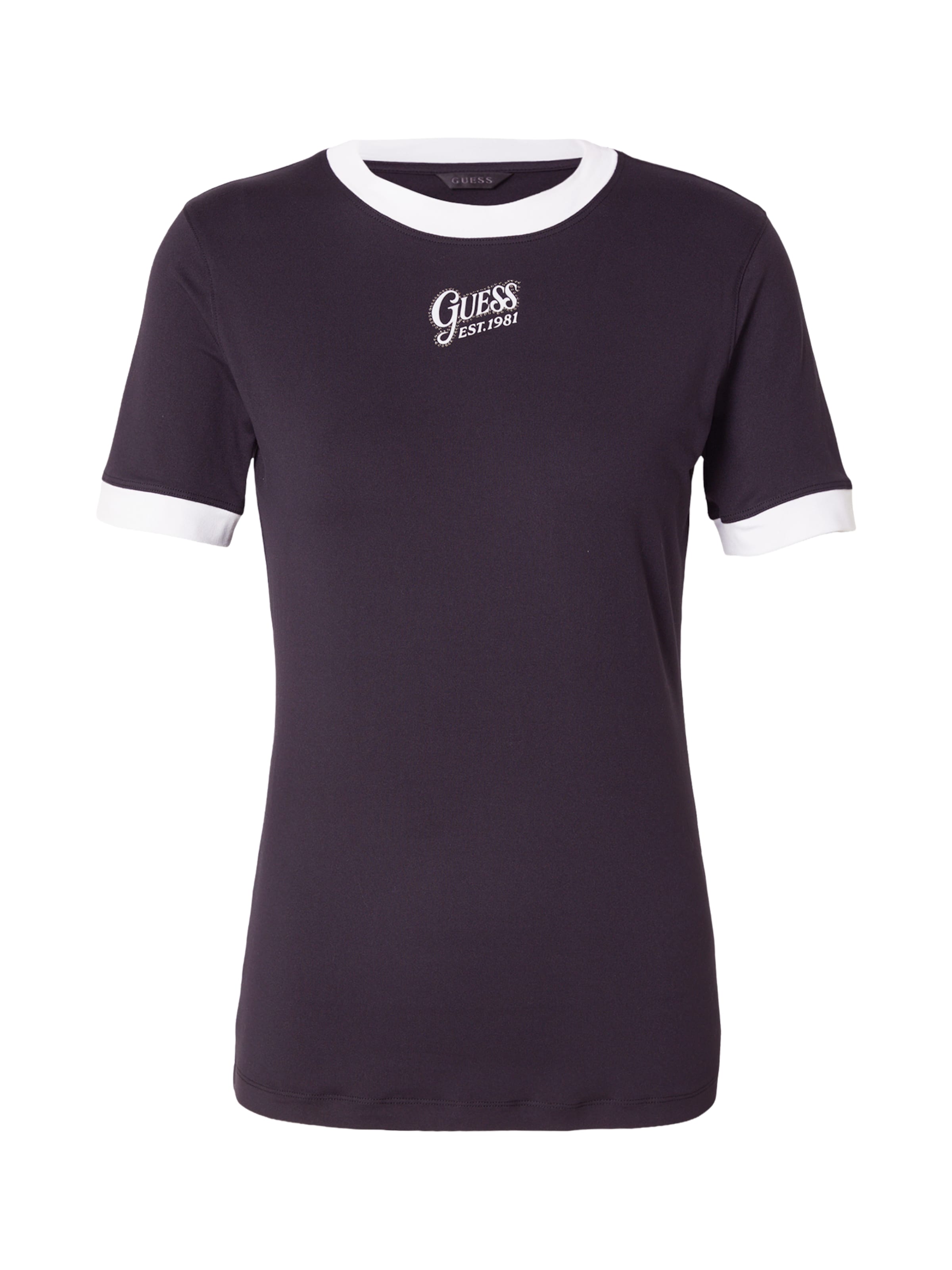 GUESS T-Shirt in Schwarz: Vorderseite