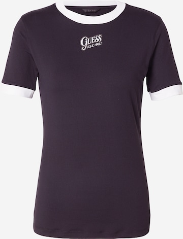 GUESS T-Shirt in Schwarz: Vorderseite
