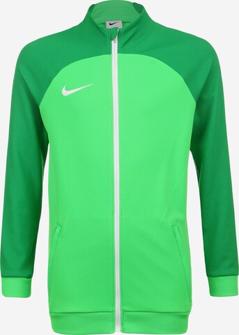 NIKE Athletic Jacket in Green: front