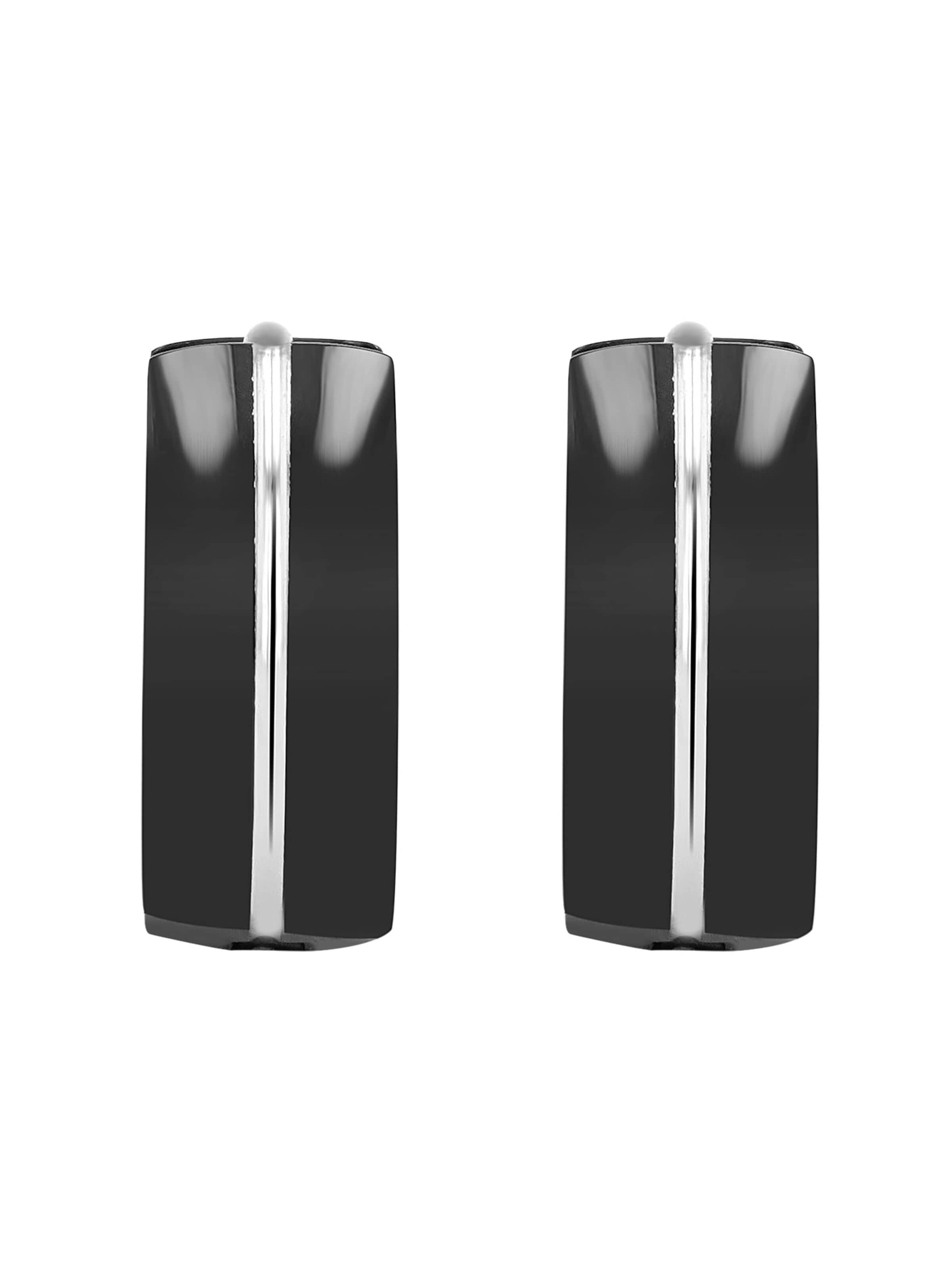 Akzent Earrings 'Tye, hautverträglich' in Black: front