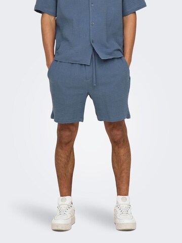 Regular Pantalon 'ONSTel-Pas' Only & Sons en bleu : devant