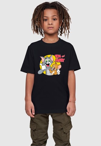 ABSOLUTE CULT Shirt 'Tom and Jerry - Thumbs up' in Black: front
