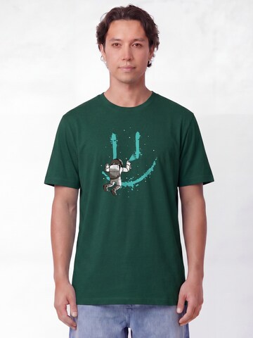 T-Shirt ' Graffiti Astronaut ' Watapparel en vert : devant