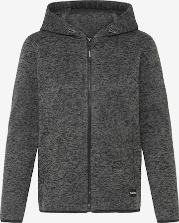 Oxmo - Casaco de velo ' OXELFE HOODED ' em cinzento: frente