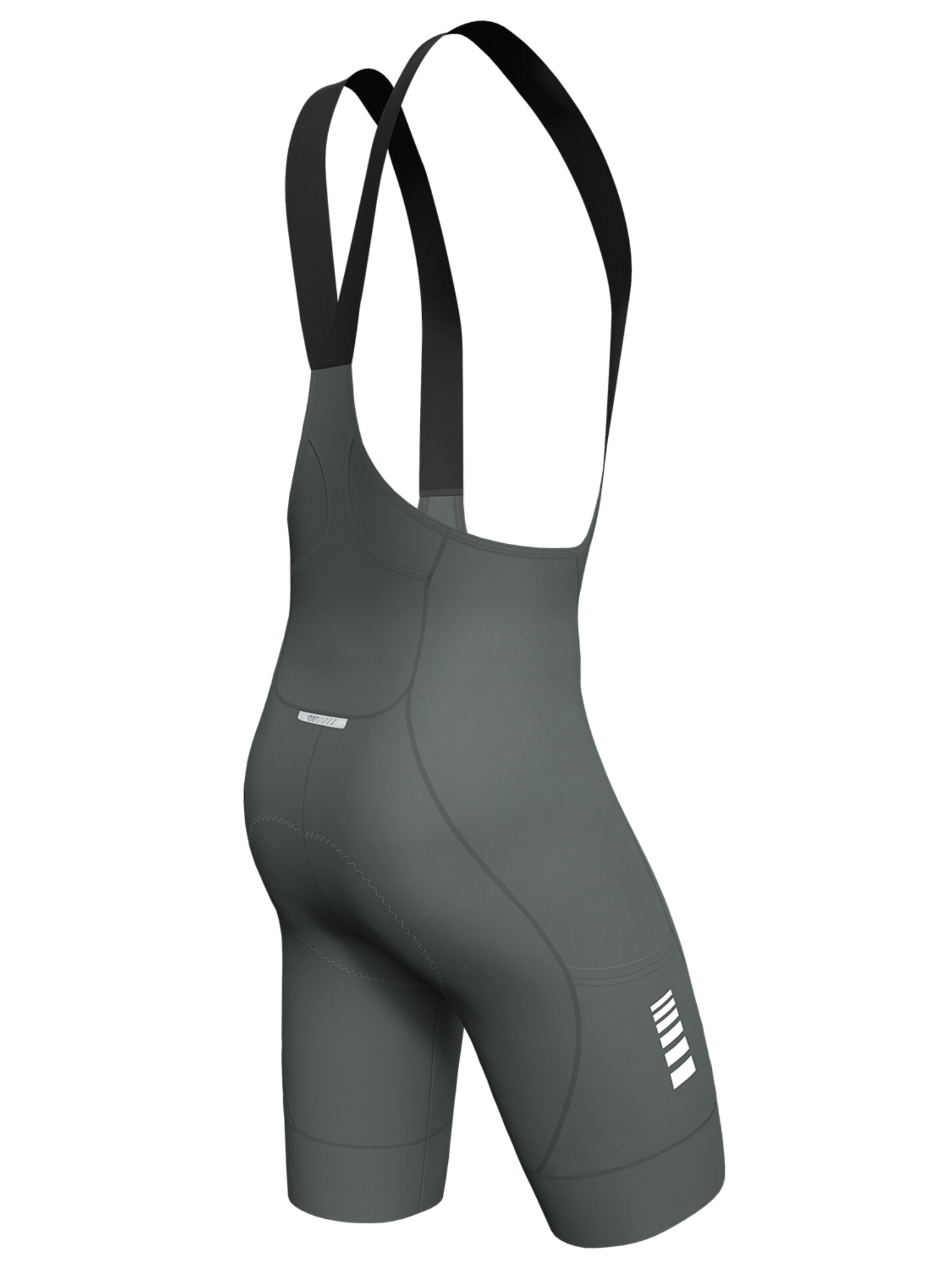 Skinny Pantalon de sport 'Wulibike Herren Radhose Kompression 3D-Polster 3-Taschen' WULIBIKE en gris