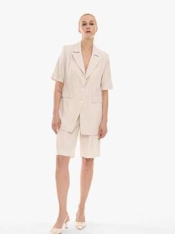 4TAILORS Blazer 'Dial Me' in Beige
