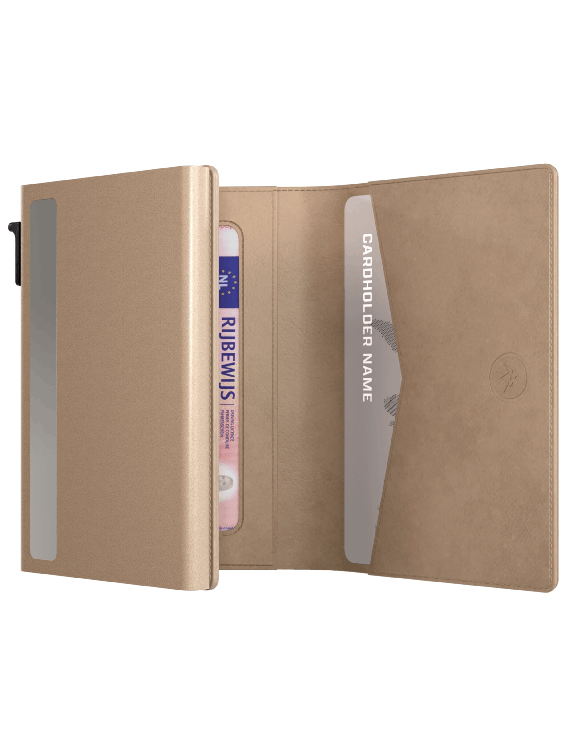 Prowallet Portemonnee 'Pasjeshouder Classic' in Beige