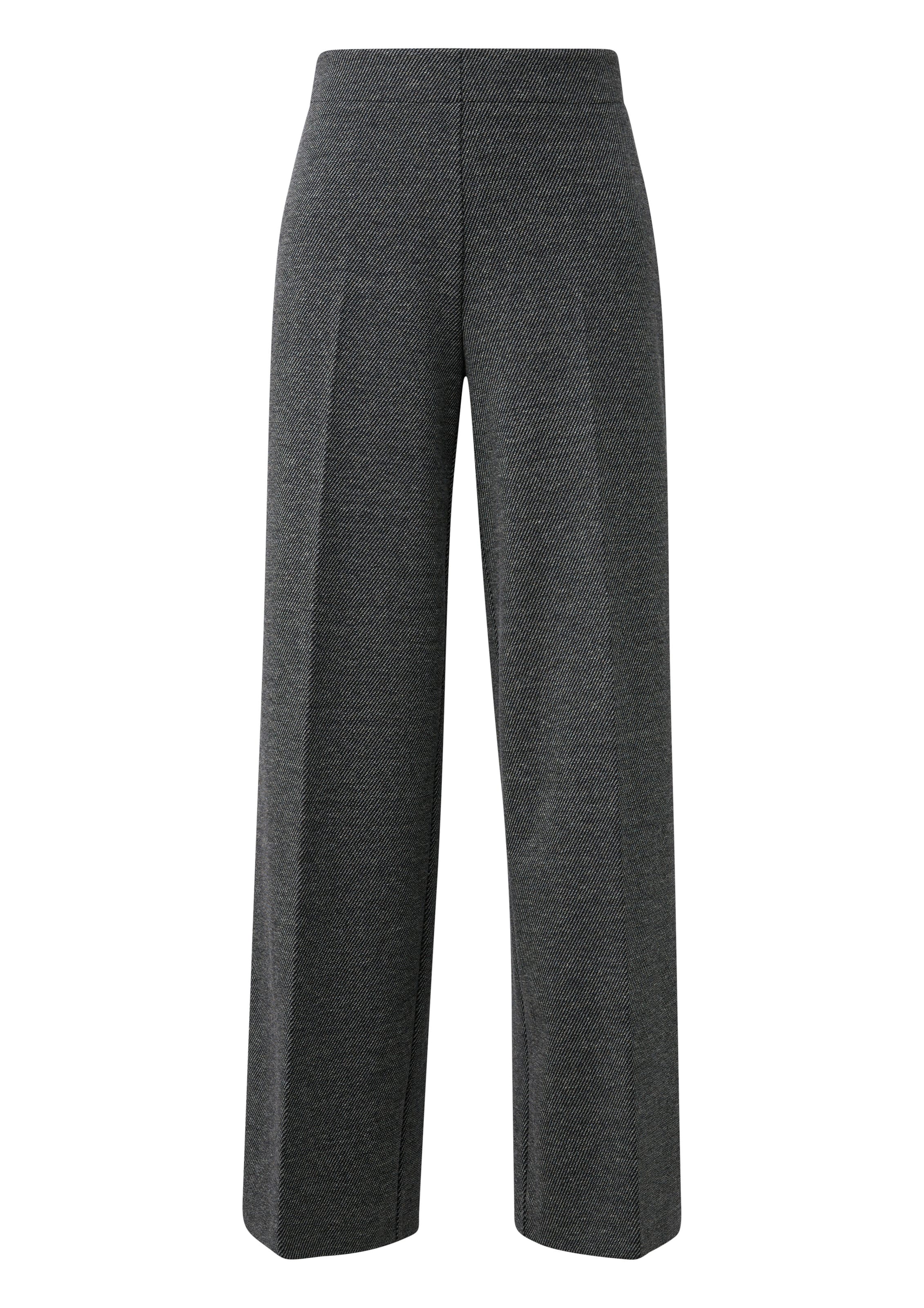 s.Oliver Wide Leg Hose in Grau: Vorderseite