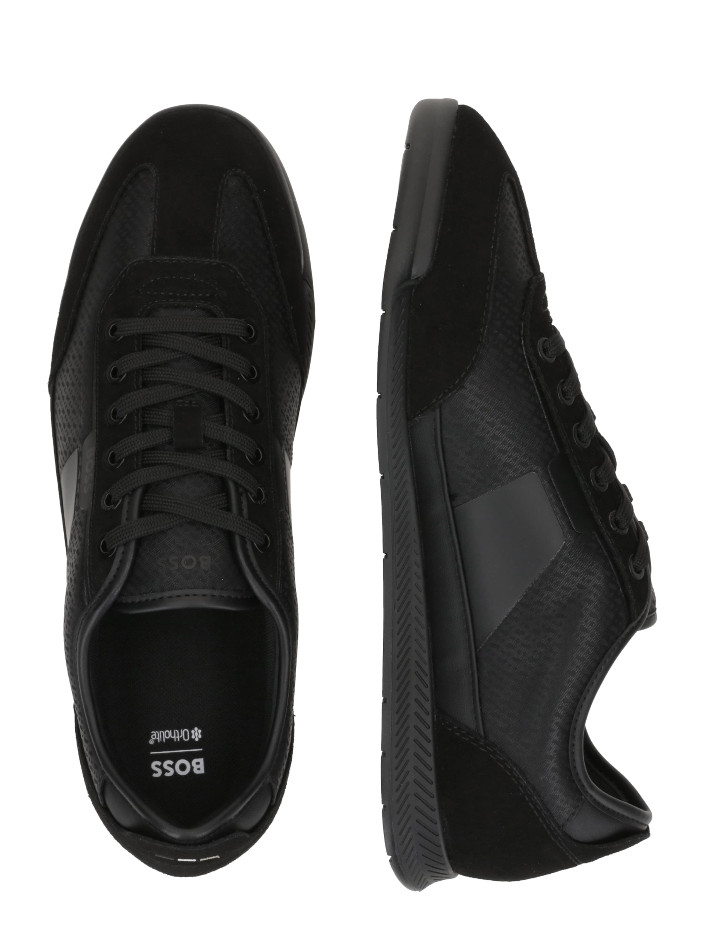 BOSS Ниски маратонки 'Nitan' в черно