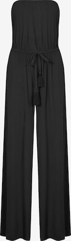 South Beach Jumpsuit in Zwart: voorkant