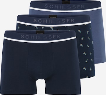 Boxers SCHIESSER en bleu : devant