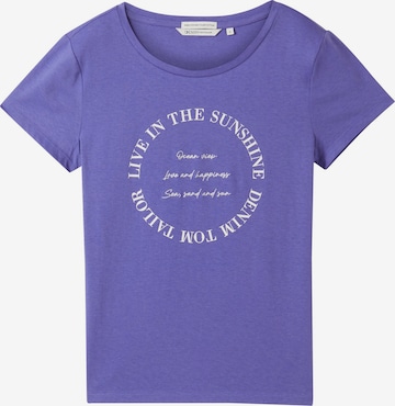 TOM TAILOR DENIM - Camiseta en lila: frente