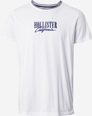 T-Shirt 'VARSITY MAR' HOLLISTER en blanc : devant