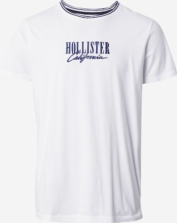 HOLLISTER Μπλουζάκι 'VARSITY MAR' σε λευκό: μπροστά