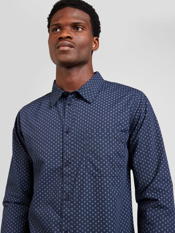 ABOUT YOU Regular fit Button Up Shirt 'Thilo' in Blue