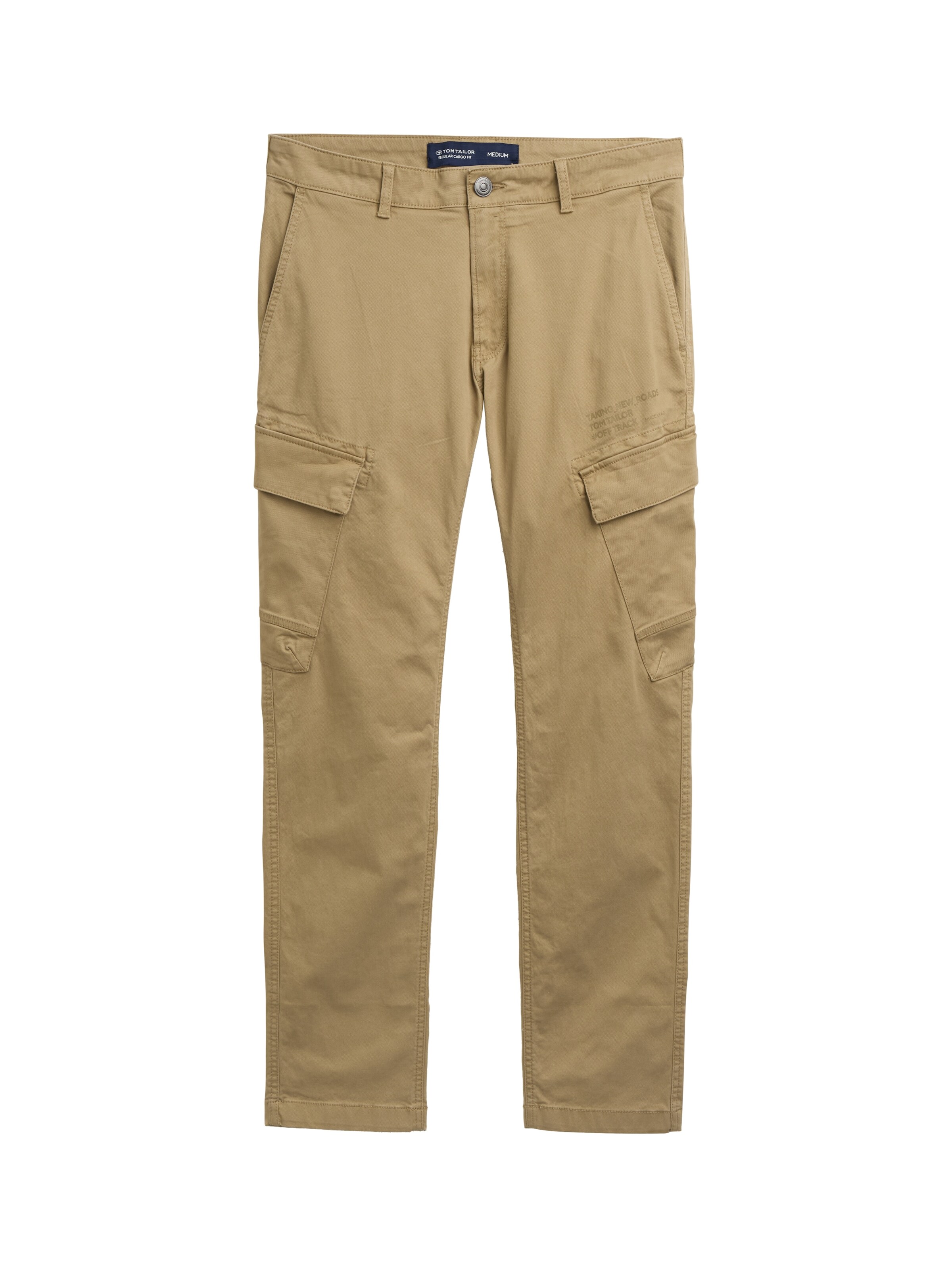 TOM TAILOR Regular Chino Pants in Beige: front