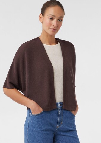 comma casual identity Gebreid vest in Bruin
