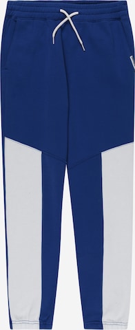 Abercrombie & Fitch Tapered Broek in Blauw: voorkant
