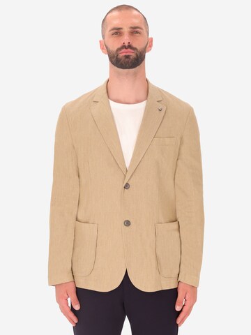 Distretto12 Regular Fit Sakko 'Lear' in Beige: Vorderseite