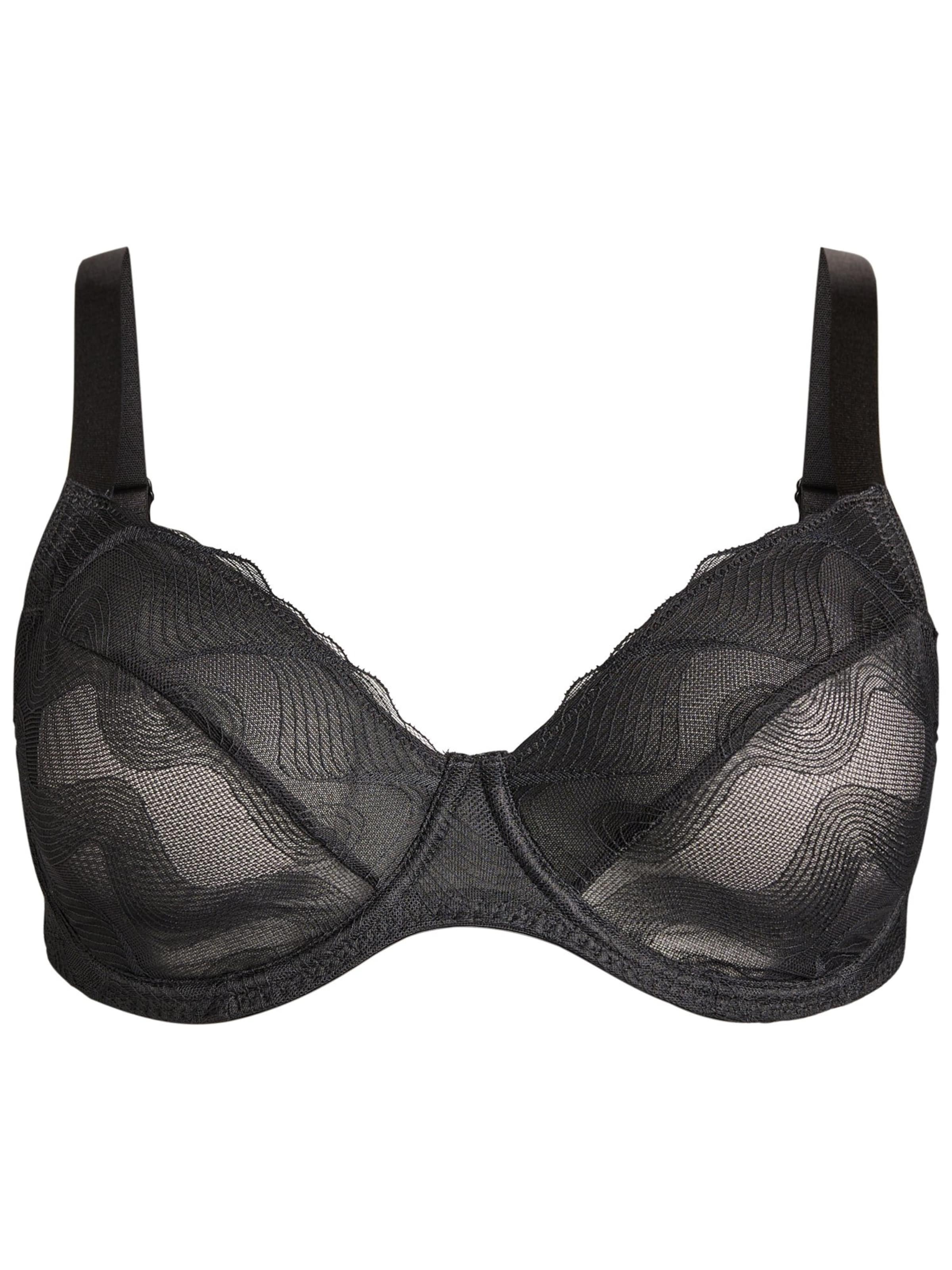 Balconette Sutien 'LSOLVEIG' de la Devoted by Zizzi pe negru: față