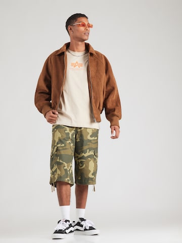 ALPHA INDUSTRIES Shirt in Beige