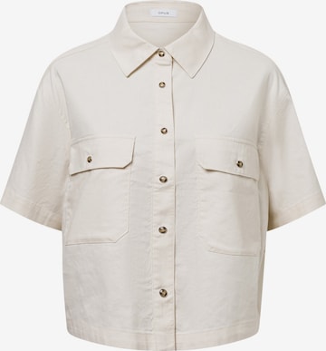 Chemisier OPUS en beige : devant