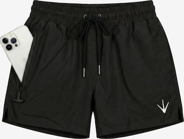 Garados Swim Board Shorts in Black: front